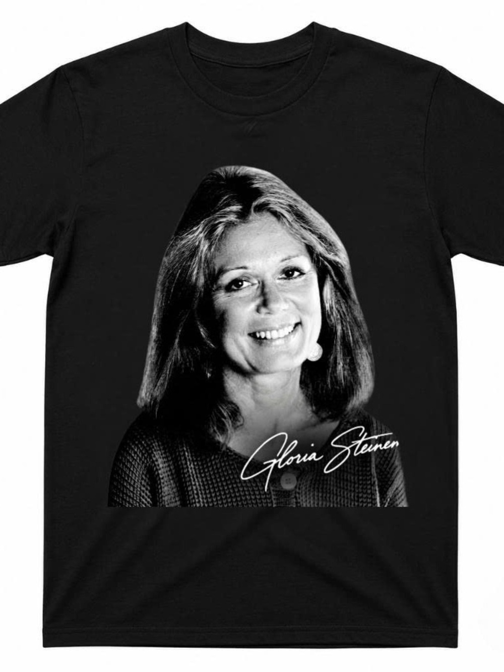 Gloria Steinem Gildan Black Women's Graphic Tee